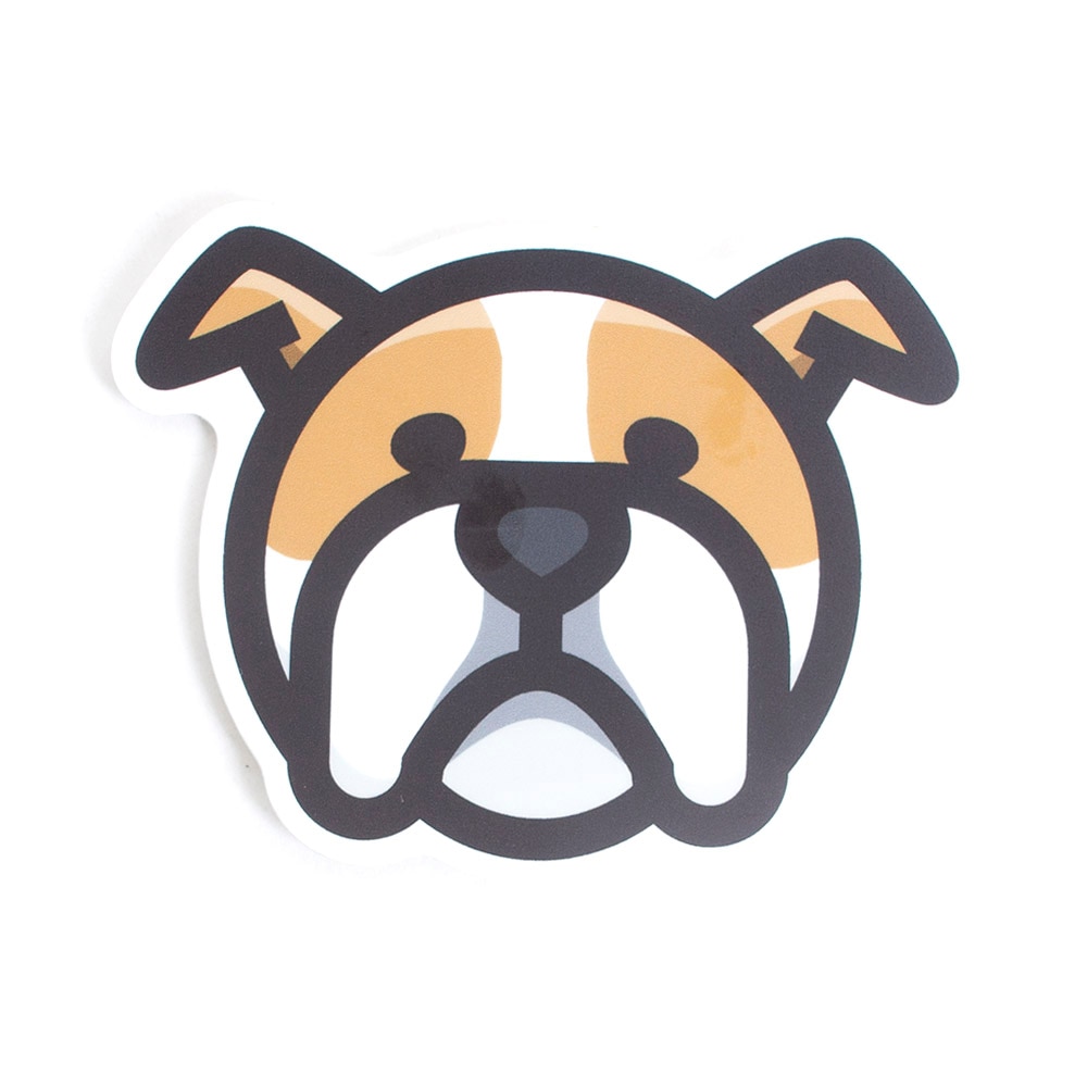 Stickers Northwest, Stickers, Art & School, 3", Bulldog Head, 632558